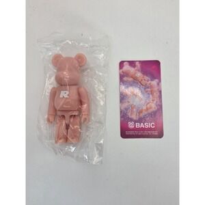 Medicom Toy Bearbrick Series 44 Basic R Pink 100% Figure with Card Sealed